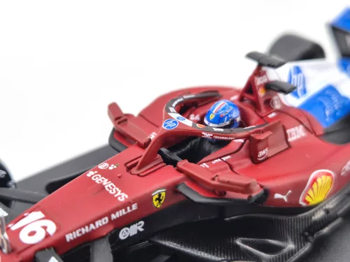 Ferrari SF-25 Team Scuderia F1 #16 (2025) - Miami GP - Charles Leclerc - С ПИЛОТ - Bburago - 1:43