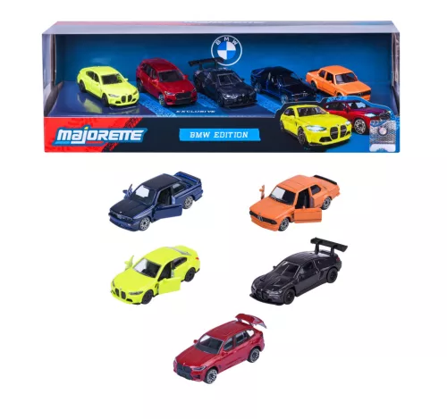 BMW комплект от 5 броя / сет - BMW G80 M3 - BMW X5M Competition - BMW E30 M3 - BMW G80 M3 - BMW G82 M4 GT3 Evo - Majorette - 1:64