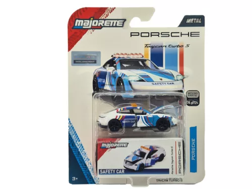 Porsche Taycan Turbo S - Safety Car - Porsche Deluxe - Majorette - 1:64