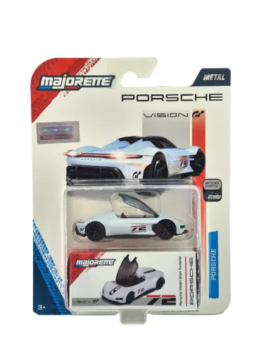 Porsche Vision Gran Turismo - бял - Porsche Deluxe - Majorette - 1:64
