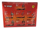 Ferrari F1 комплект от 7 части - SF-24 Charles Leclerc (2024) - F10 Fernando Alonso (2010) - SF71H Kimi Raikkonen (2018) - SF90 Sebastian Vettel (2019) - SF1000 Sebastian Vettel (2020) - F1-75 Charles Leclerc (2022) - SF-23 Carlos Sainz (2023) - Bburago