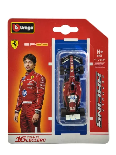 Ferrari SF-25 Team Scuderia F1 #16 (2025) - Charles Leclerc - Bburago - 1:64