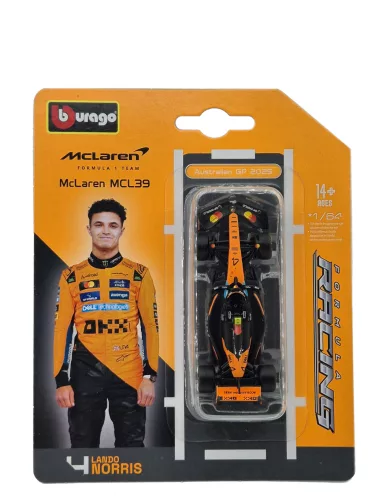 McLaren MCL39 F1 #4 (2025) - Lando Norris - Bburago - 1:64