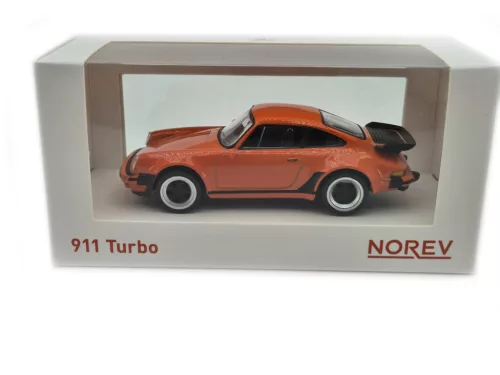 Porsche 911 930 3.0 turbo coupe (1976) - оранжев - Norev - 1:43