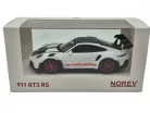 Porsche 911 992 GT3 RS Weissach Package coupe (2022) - бял - червен - Norev - 1:43