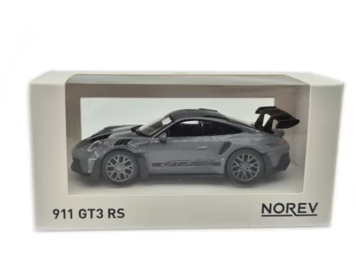 Porsche 911 992 GT3 RS Weissach Package coupe (2022) - сив - черен - Norev - 1:43
