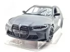 BMW G81 M3 Touring (2023) - матиран сив - Bburago - 1:24