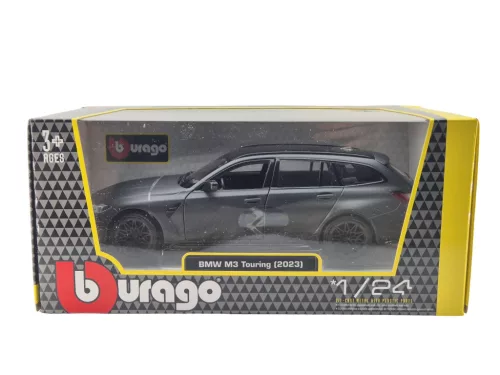 BMW G81 M3 Touring (2023) - матиран сив - Bburago - 1:24
