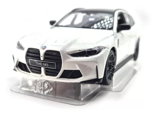 BMW G81 M3 Touring (2023) - бял - Bburago - 1:24