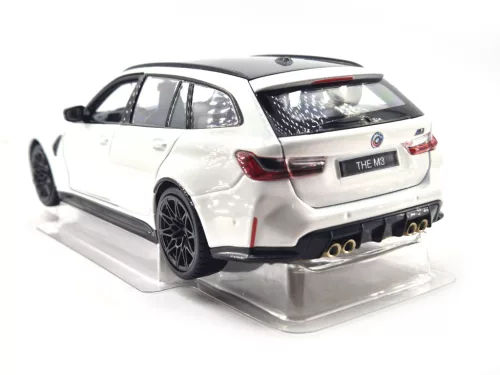 BMW G81 M3 Touring (2023) - бял - Bburago - 1:24