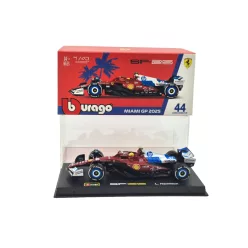   Ferrari SF-25 Team Scuderia F1 #44 (2025) - Miami GP - Lewis Hamilton - С ПИЛОТ - Bburago - 1:43