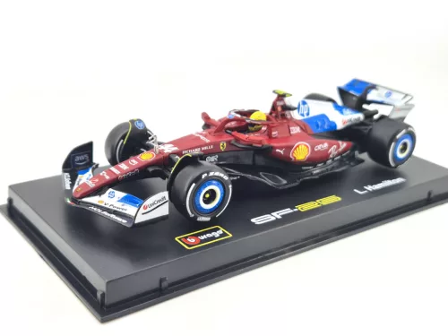 Ferrari SF-25 Team Scuderia F1 #44 (2025) - Miami GP - Lewis Hamilton - С ПИЛОТ - Bburago - 1:43