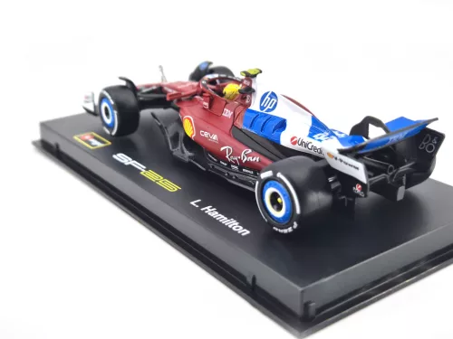 Ferrari SF-25 Team Scuderia F1 #44 (2025) - Miami GP - Lewis Hamilton - С ПИЛОТ - Bburago - 1:43