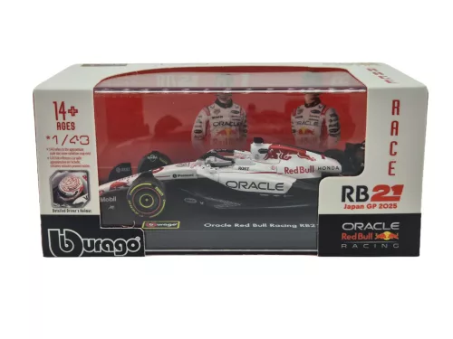 Red Bull RB21 F1 #1 (2025) - Japan GP - Max Verstappen - С ПИЛОТ - Bburago - 1:43