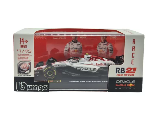 Red Bull RB21 F1 #1 (2025) - Japan GP - Yuki Tsunoda - С ПИЛОТ - Bburago - 1:43