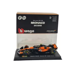   McLaren MCL39 F1 #4 (2025) - Monaco GP - Lando Norris - С ПИЛОТ - Bburago - 1:43