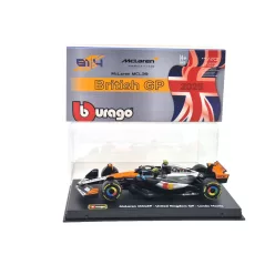   McLaren MCL39 F1 #4 (2025) - Silverstone British GP - Lando Norris - С ПИЛОТ - Bburago - 1:43