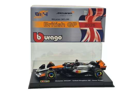 McLaren MCL39 F1 #81 (2025) - Silverstone British GP - Oscar Piastri - С ПИЛОТ - Bburago - 1:43
