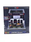 Red Bull Pit Stop - бокс, смяна на гуми диорама - RB21 F1 (2025) - #1 Max Verstappen - с механици - Bburago - 1:43