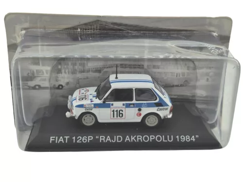 Polski Fiat 126P #116 - Rajd Rally Acropolis (1984) - Szerla Janusz - Janarek Krzysztof - Edicola - 1:43