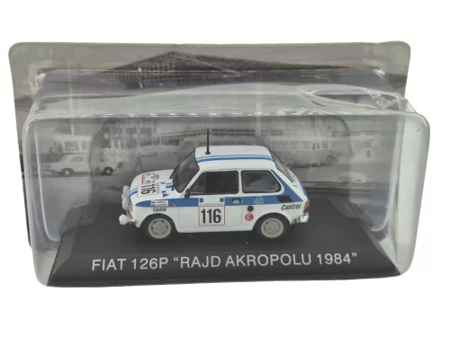 Polski Fiat 126P #116 - Rajd Rally Acropolis (1984) - Szerla Janusz - Janarek Krzysztof - Edicola - 1:43