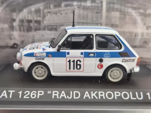 Polski Fiat 126P #116 - Rajd Rally Acropolis (1984) - Szerla Janusz - Janarek Krzysztof - Edicola - 1:43