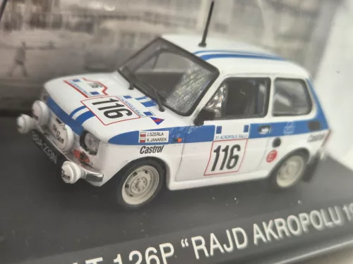 Polski Fiat 126P #116 - Rajd Rally Acropolis (1984) - Szerla Janusz - Janarek Krzysztof - Edicola - 1:43