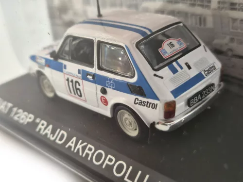 Polski Fiat 126P #116 - Rajd Rally Acropolis (1984) - Szerla Janusz - Janarek Krzysztof - Edicola - 1:43