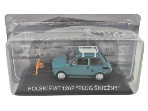 Polski Fiat 126P снегорин (1984) - Edicola - 1:43