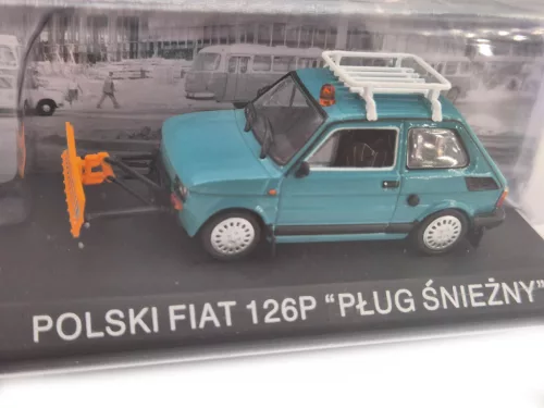 Polski Fiat 126P снегорин (1984) - Edicola - 1:43