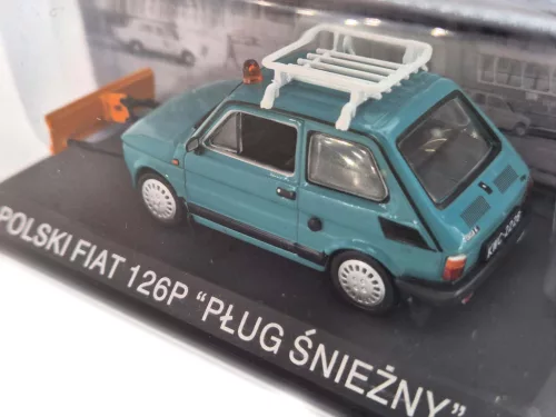 Polski Fiat 126P снегорин (1984) - Edicola - 1:43