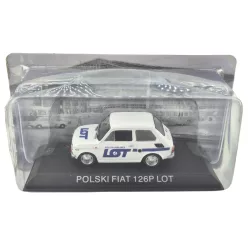   Polski Fiat 126P LOT полска авиокомпания (1973) - Edicola - 1:43