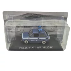   Polski Fiat 126P Milicja - полиция (1984) - Edicola - 1:43