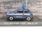 Polski Fiat 126P Milicja - полиция (1984) - Edicola - 1:43