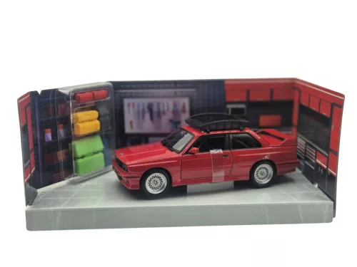 BMW E30 M3 с багажник за покрив и багаж - Bburago - 1:24