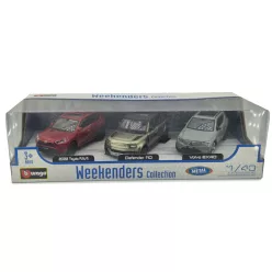   Комплект от 3 броя - Toyota RAV 4 - Land Rover New Defender 110 - Volvo EX90 (2024) - Bburago - 1:43