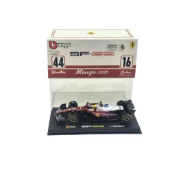   Ferrari SF-25 Team Scuderia F1 #44 (2025) - Monza GP - Lewis Hamilton - С ПИЛОТ - Bburago - 1:43