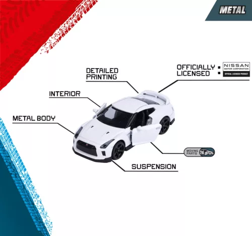 Nissan комплект от 5 броя - Nissan Silvia (S15) Spec-R Aero - Nissan GT-R (R35) - Nissan Skyline GT-R (R34) - Nissan Z - Nissan Cefiro (A31) - Majorette - 1:64