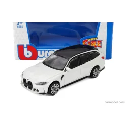 BMW G81 M3 (2023) - бял - Bburago - 1:43