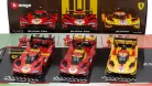 3 részes Ferrari szett - 499P 24h Le Mans Team AF Corse Ferrari - #83 (2025 - #50 (2024) - #51 (2023) - Bburago - 1:43
