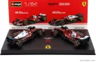 2-частен комплект Ferrari - Ferrari SF-25 Team Scuderia F1 #44 (2025) - Monza GP - Lewis Hamilton - Bburago - 1:64
