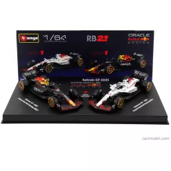   2-частен комплект Red Bull - Red Bull RB21 F1 #1 (2025) - Japan GP - Max Verstappen - Bburago - 1:64