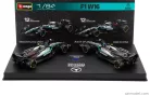 2-частен комплект Mercedes - Mercedes GP W16 F1 #12 (2025) - British GP - Andrea Kimi Antonelli - Bburago - 1:64