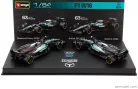 2-частен комплект Mercedes - Mercedes GP W16 F1 #63 (2025) - British GP - George Russell - Bburago - 1:64